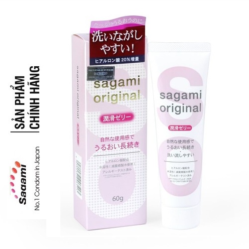 Gel Bôi Trơn và tạo độ ẩm tự nhiên Sagami Original [CHÍNH HÃNG 100%] - Tuýt 60g