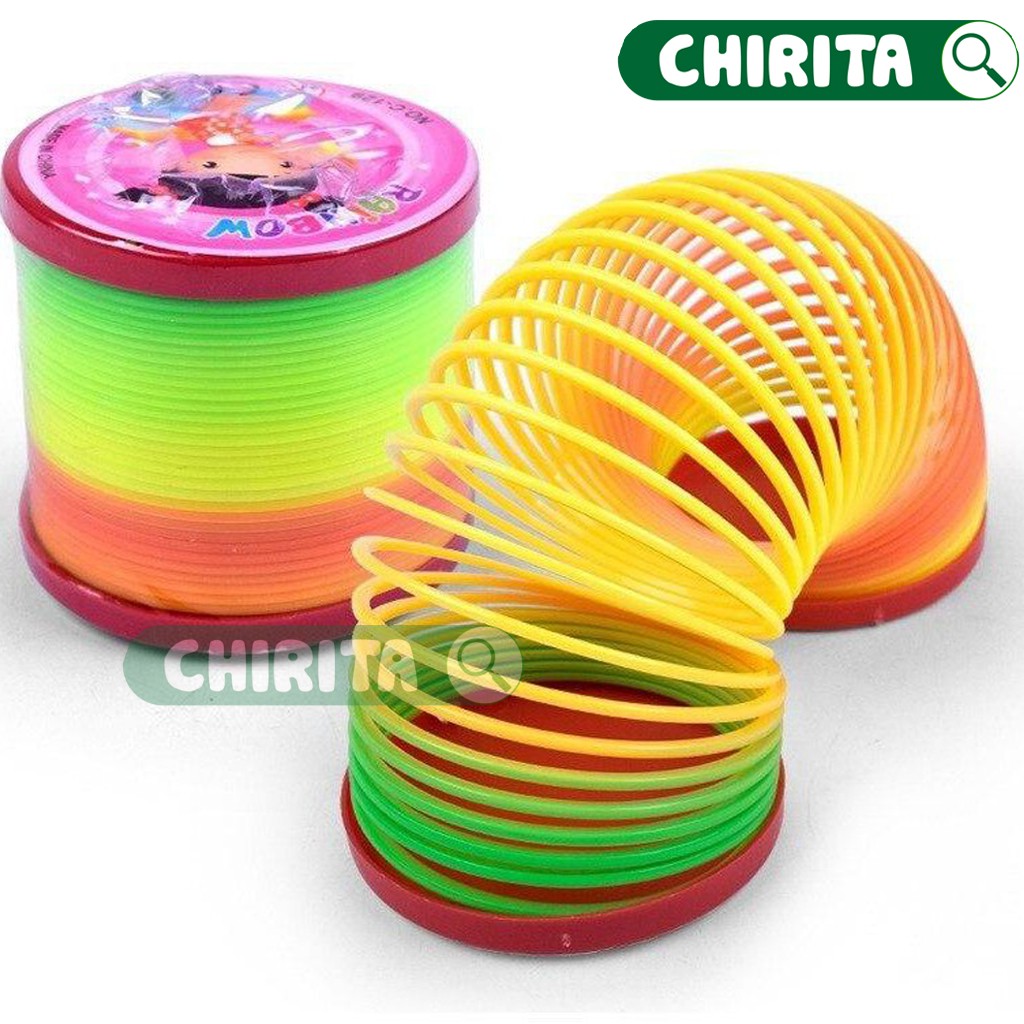 Đồ Chơi Cho Bé Lò Xo Cầu Vồng Ma Thuật Loại Lớn - Lò Xo 7 Sắc Cầu Vồng Đường Kính - CHIRITA
