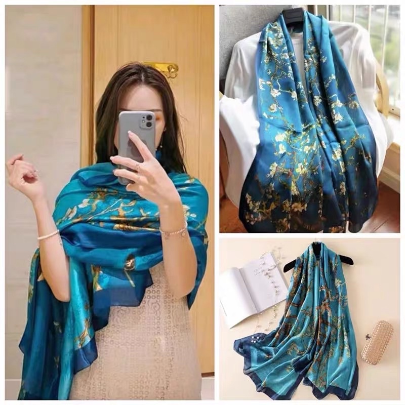 [LỤA CAO CẤP] Khăn Lụa Dài Cao Cấp Mềm Mịn Sang Trọng Dành Cho Các Quý Cô