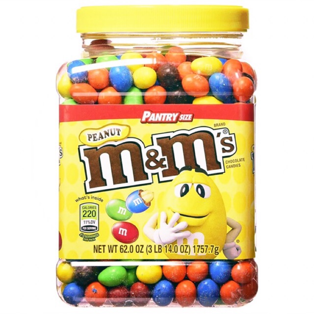 Socola M&M đậu phộng M&M’s Peanut Chocolate Hộp 1757.7g date 05/2022