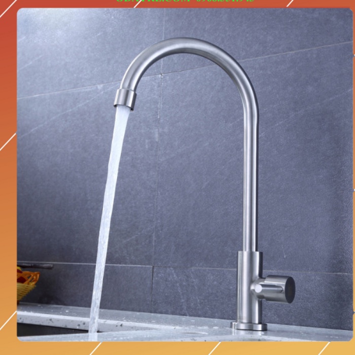 Vòi rửa bát nóng lạnh Inox 304 gắn chậu