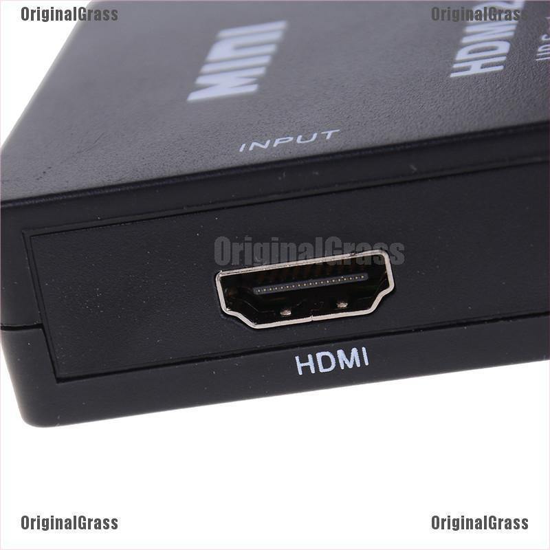 Bộ chuyển đổi âm thanh video mini hdmi 2av sang av rca cvbs 1080p chất lượng cao tiện dụng