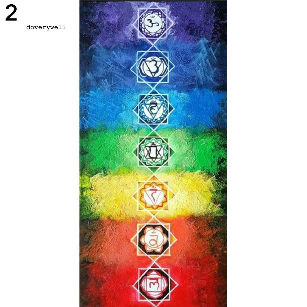 Thảm tập yoga màu sắc cầu vồng nổi bật