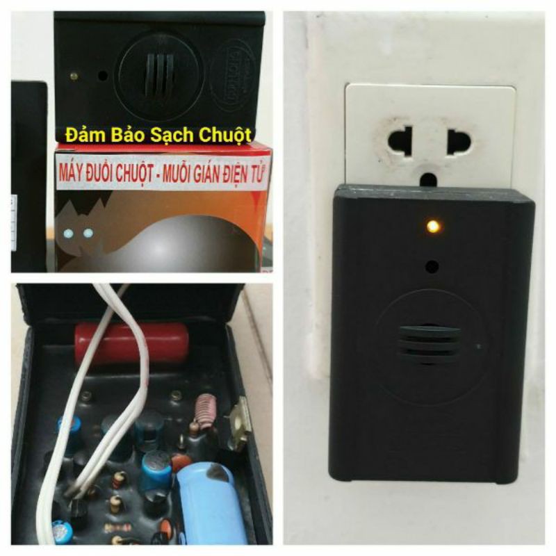 Máy Cao Cấp Cửu Long đuổi chuột muỗi gián sử dụng sóng siêu âm Thông Minh Có Thể test máy bằng điện thoại ios Android