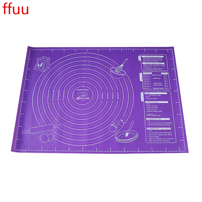 Tấm thảm nhào bột làm bánh silicone chống dính dành cho nhà bếp