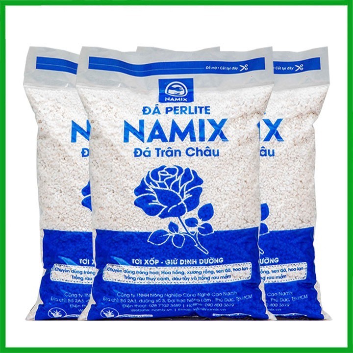 ⚡Ship Hỏa Tốc⚡ Đá Perlite Đá Trân Châu Namix giúp đất tơi xốp, thoáng khí, giữ dinh dưỡng túi 5dm3 - An An Saigon