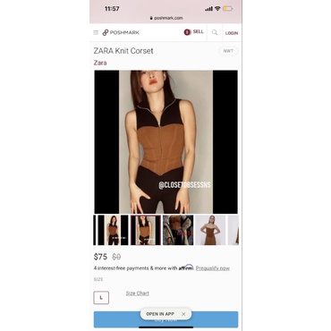 Corset zara xuất xịn