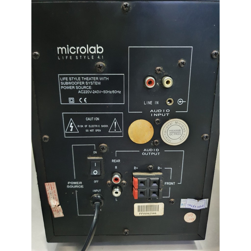 Loa vi tính Microlab M800 4.1 Đã Qua Sử dụng- tặng jack 3.5 loại tốt