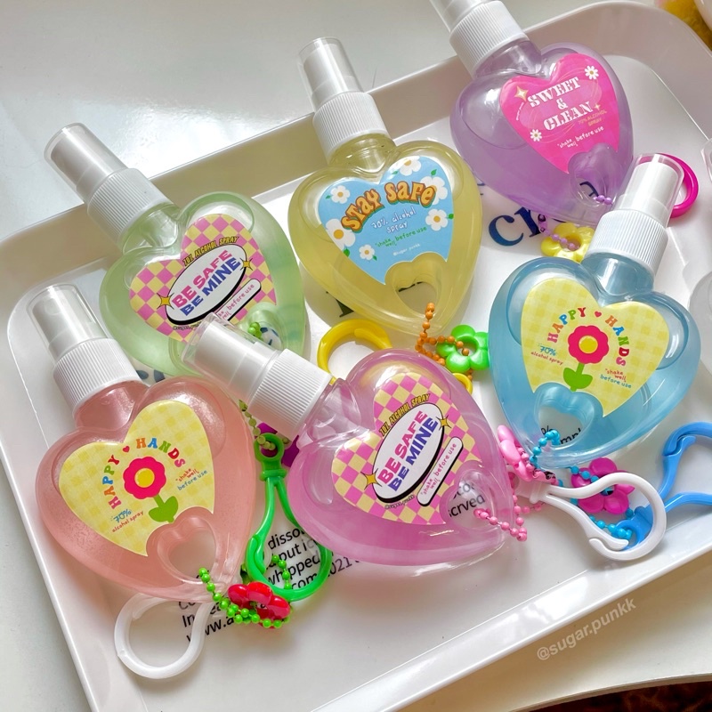 [SUGAR PUNK] NƯỚC RỬA TAY KHÔ // HEART-SHAPED HAND SANITIZER