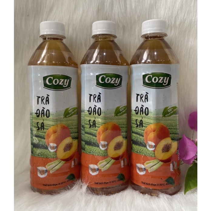 1 Lốc Trà Đào Sả Cozy /6 Chai *445ml