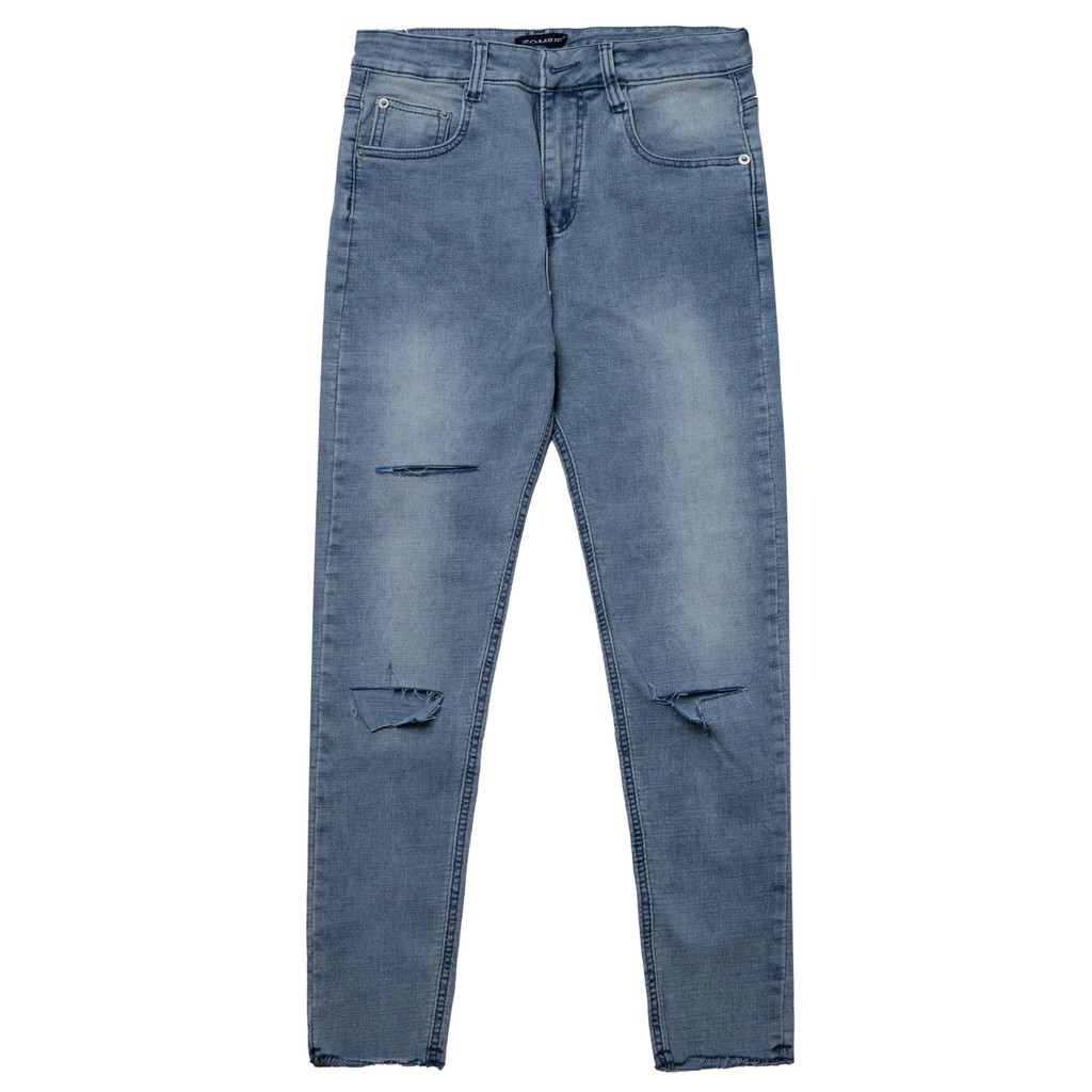 QUẦN HD PANTS RIPPED LIGHT BLUE