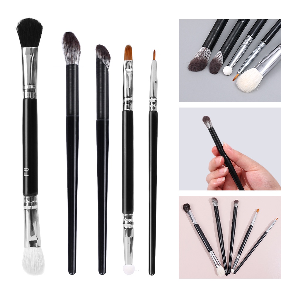 Bộ Cọ Trang Điểm Chuyên Nghiệp Với Tay Cầm Hình Nón Chất Liệu Sợi Tổng Hợp Cao Cấp