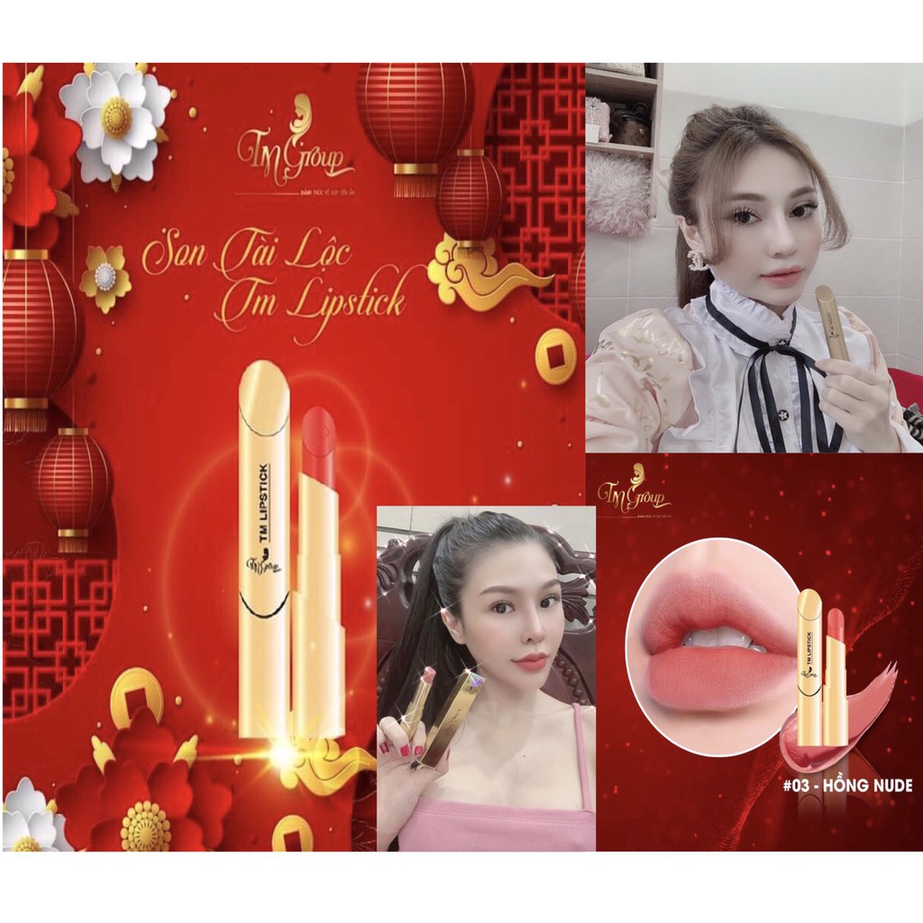 #SON_LÌ#KHÔNG_CHÌ Siêu son tài lộc-#HƯƠN_ SOCOLA TM LIPSTICK - mầu hồng nude* có video test màu son nha