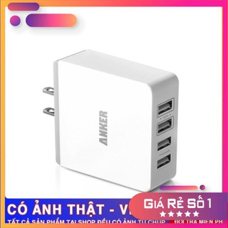 Freeship - củ sạc anker 4 cổng 36w zin newnobox !