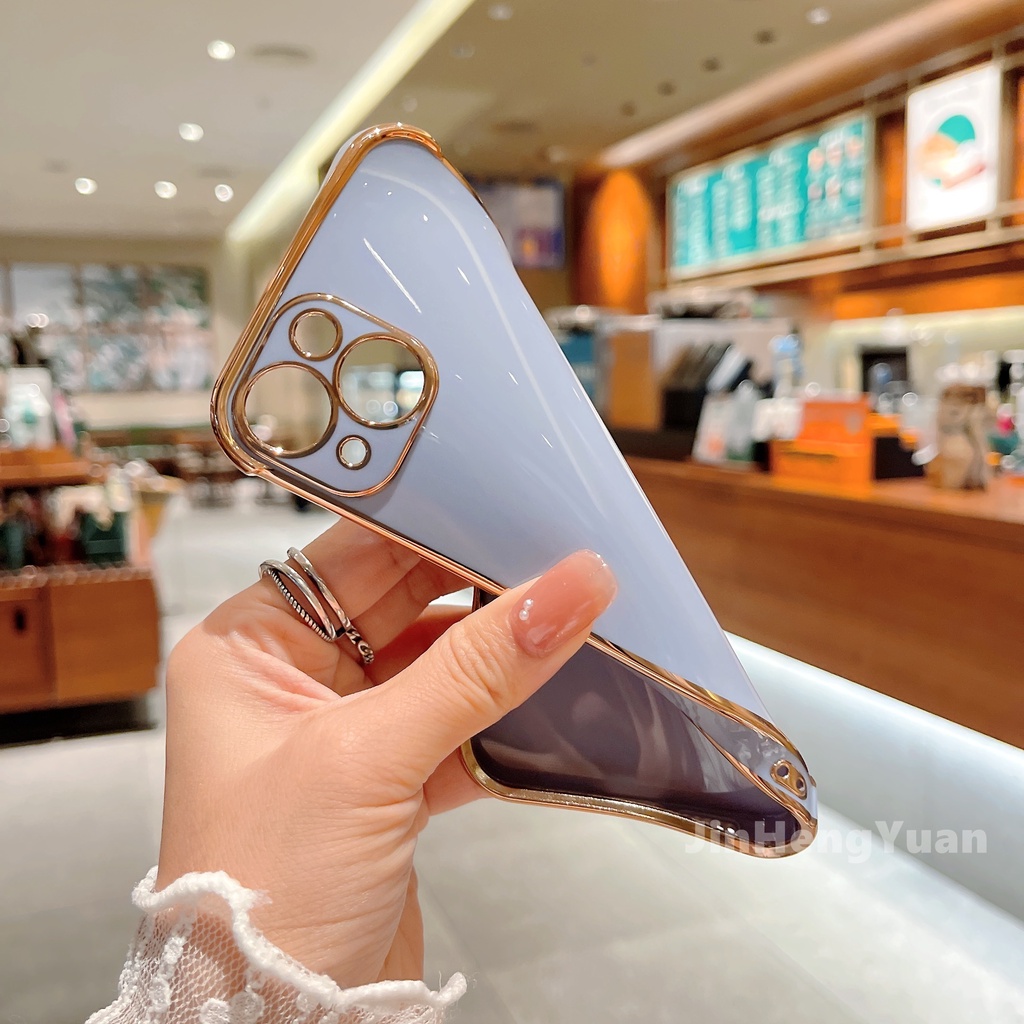 Ốp điện thoại viền mềm mạ điện 6D bảo vệ chống rơi cho IPhone 13 11 12 Pro Max XR 7 8 Plus