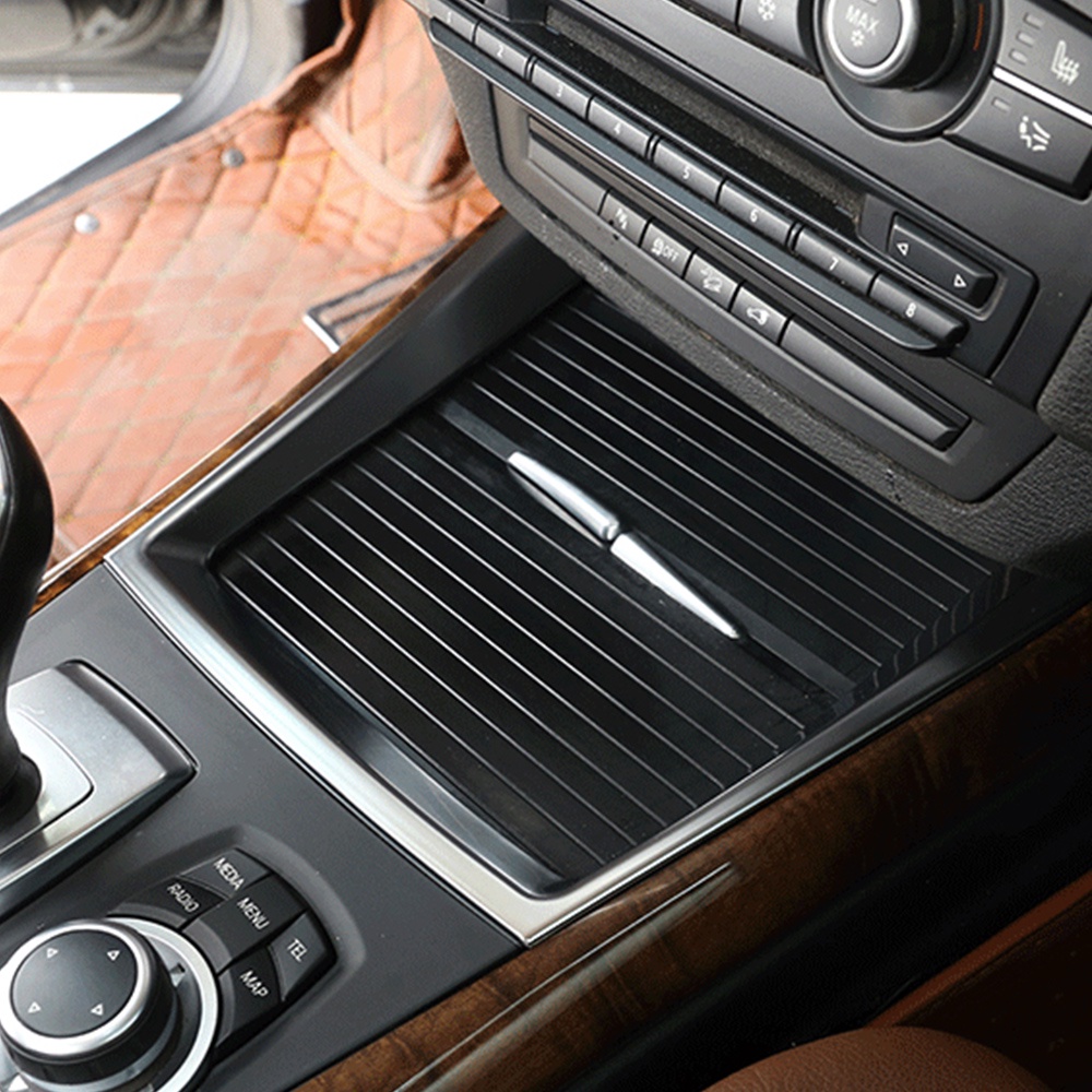 Viền trang trí khay đựng cốc nước cho xe hơi BMW X5 E70 2008 2009 2010 2011 2012 2013