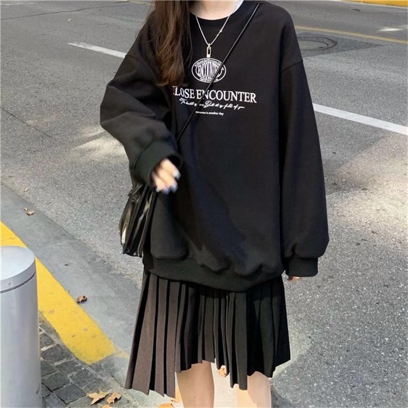 NRVP Áo Hoodie Dáng Rộng Thời Trang Hàn Quốc 2022 Dành Cho Nữ