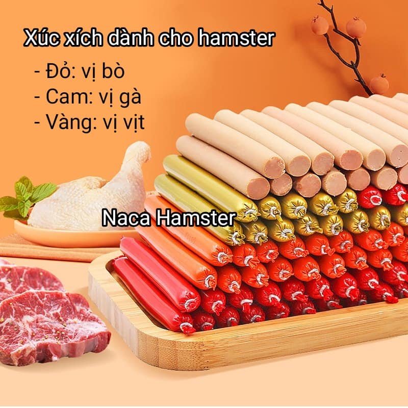 Xúc xích cho Hamster - set 3 cây