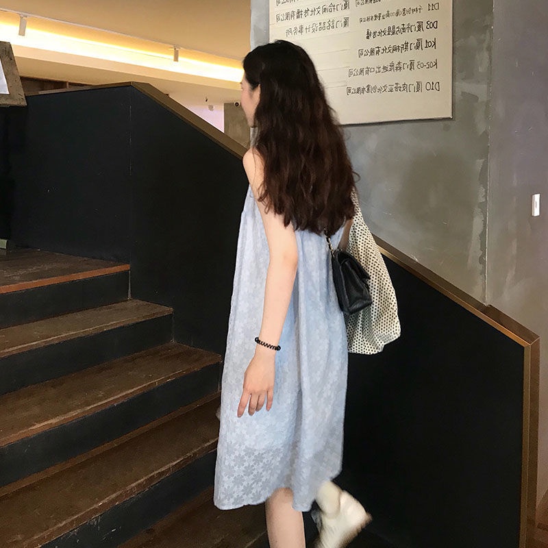 Đầm Hai Dây Dáng Rộng Thời Trang Mùa Hè Hàng Mới Dành Cho Bạn Nữ 2022