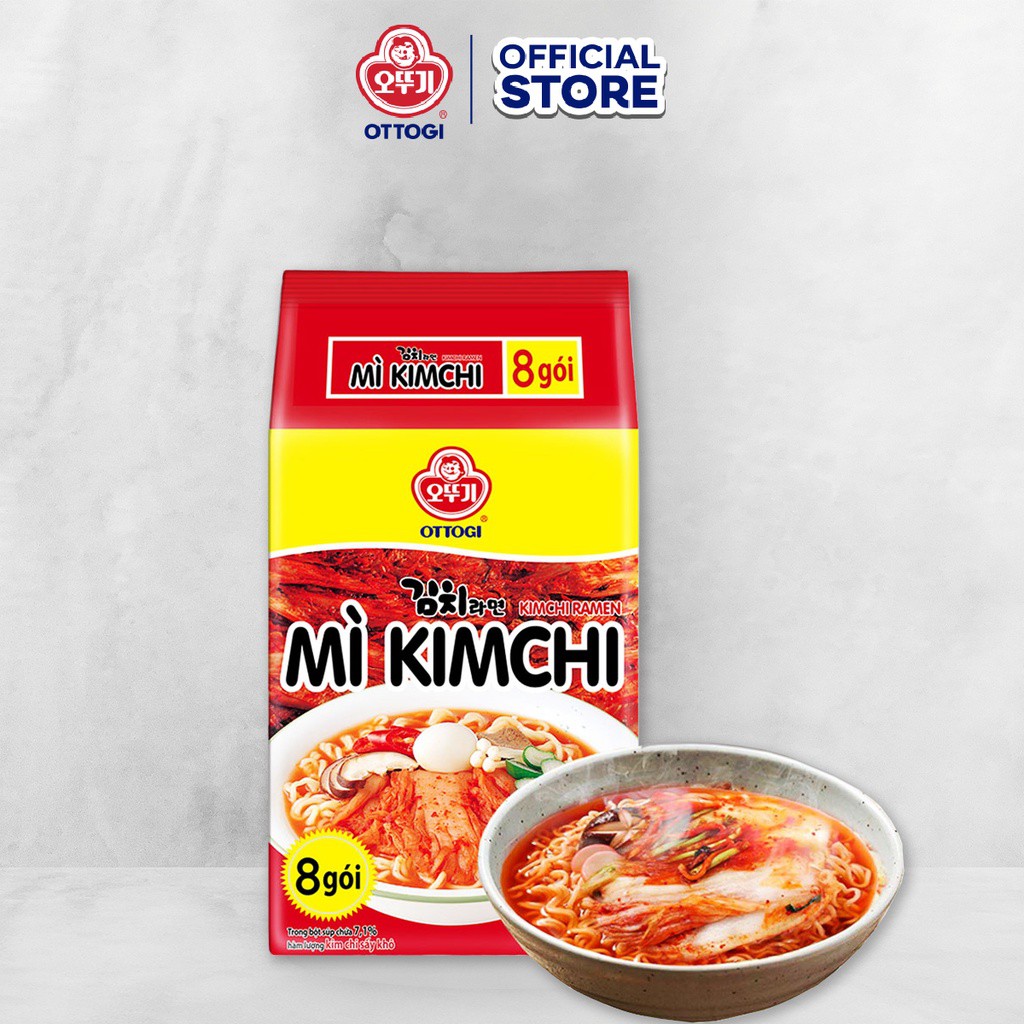 ,Mì kim chi lốc 8 ottogi