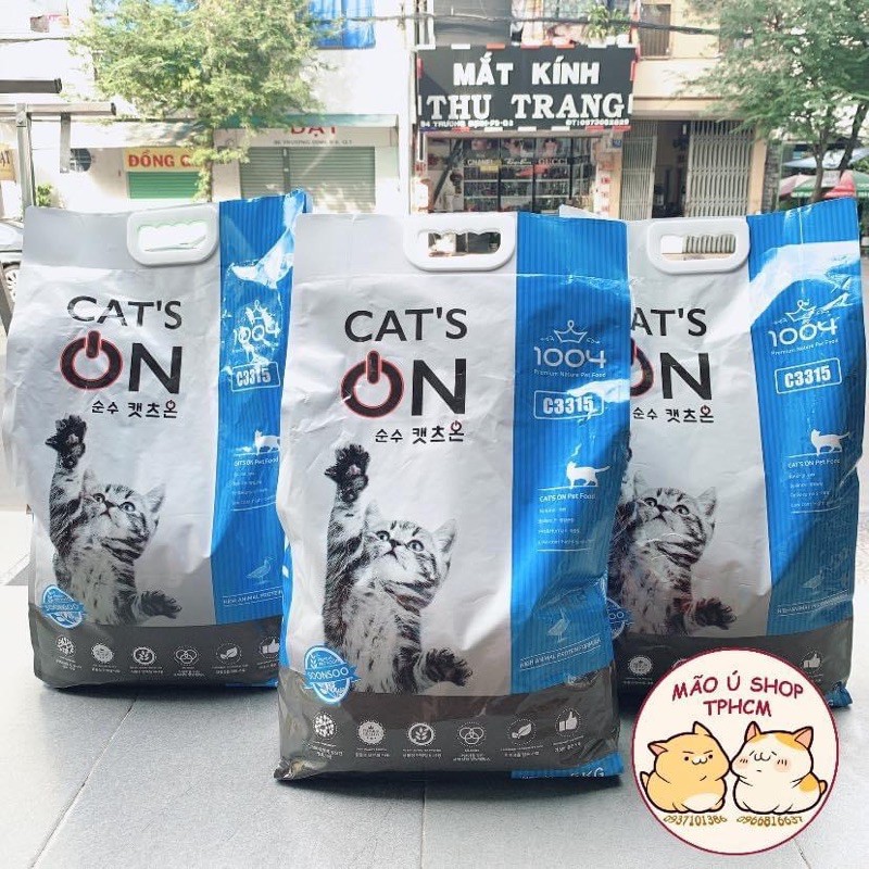 (TÚI ZIP 500G-1KG) CAT’S ON - THỨC ĂN HẠT KHÔ CHO MÈO