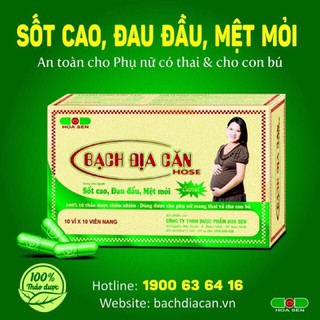 BẠCH ĐỊA CĂN - Hỗ trợ điều trị cảm cúm cho bà bầu