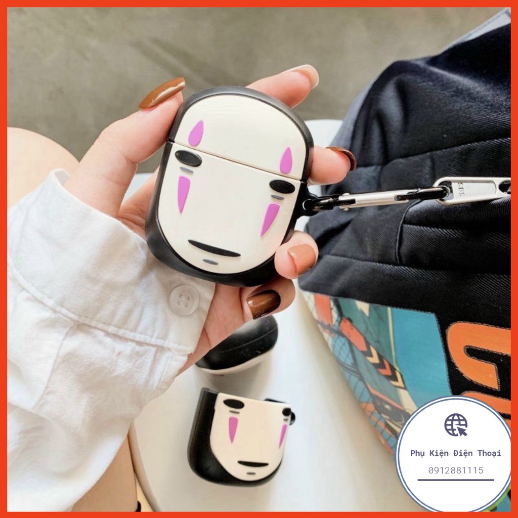 NO FACE MAN] Case Vỏ Bao Airpods Đựng Tai Nghe Airpod 1 2 silicon dẻo Tặng kèm móc sắt Cover i11, i12... VÔ DIỆN NAM