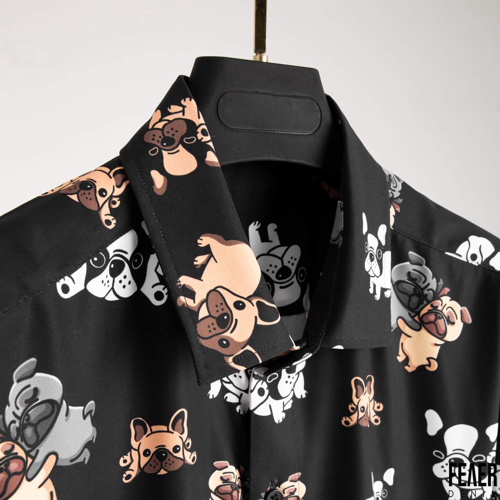 Áo sơ mi FEAER DENIM chất thoáng khi nhẹ nhàng thoải mái vải lụa BULL DOGS