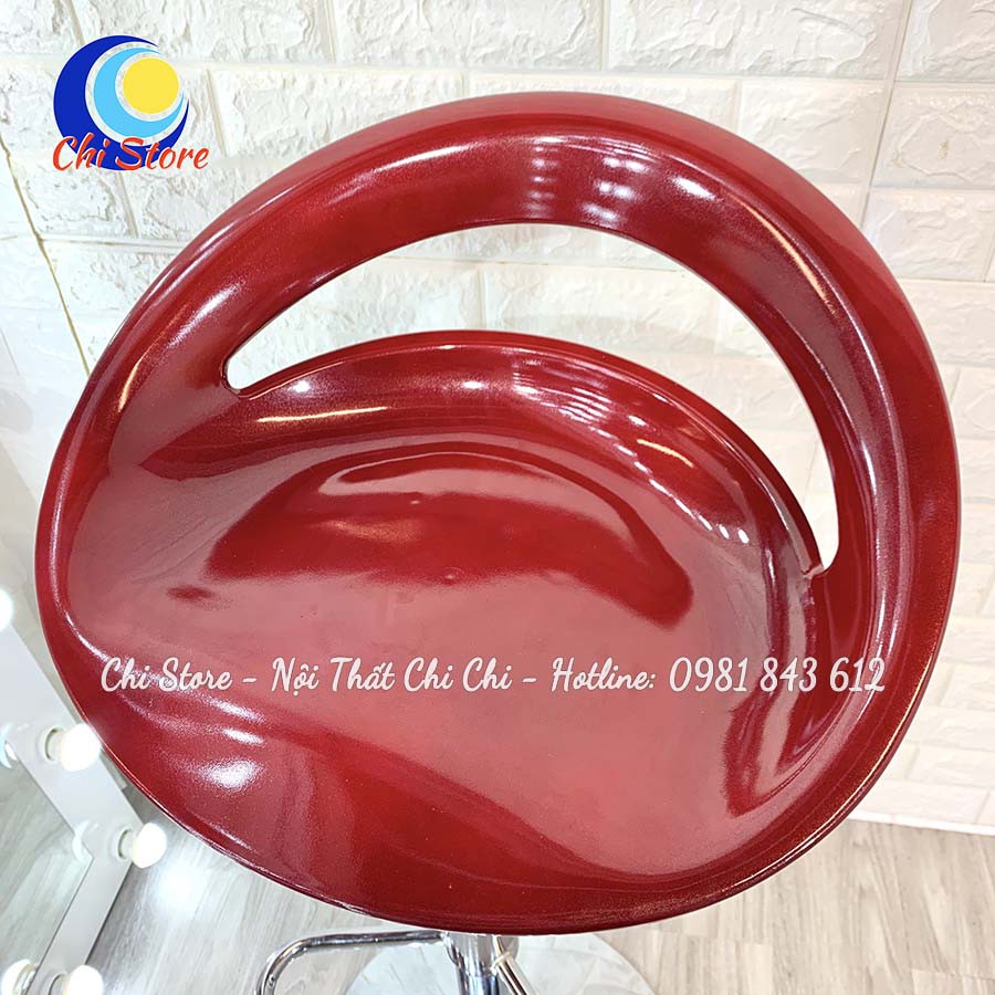 Ghế Chụp Hình, Ghế Quầy Bar, Ghế Ngồi Quầy Lễ Tân Mẫu Nhựa Khuyết Xoay 360 Độ Và Điều Chỉnh Độ Cao 60-80cm | BigBuy360 - bigbuy360.vn
