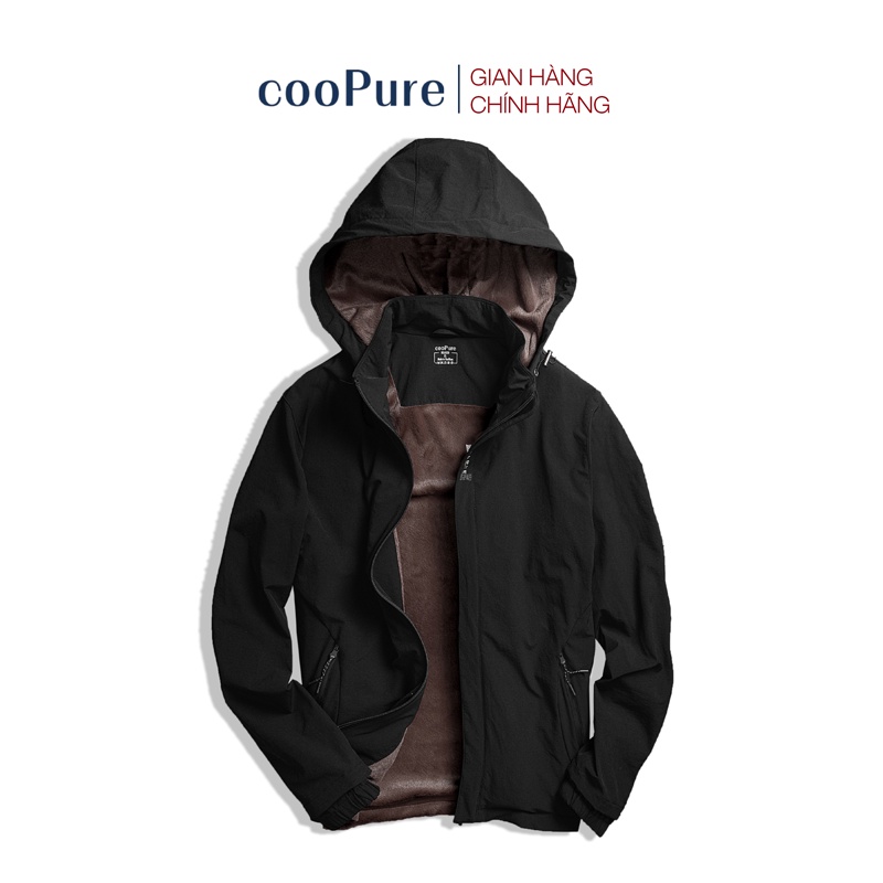 Áo Khoác Lông Cừu cooPure 8114, áo khoác gió chống nước lót lông cừu siêu ấm phom Slimfit NO.8114