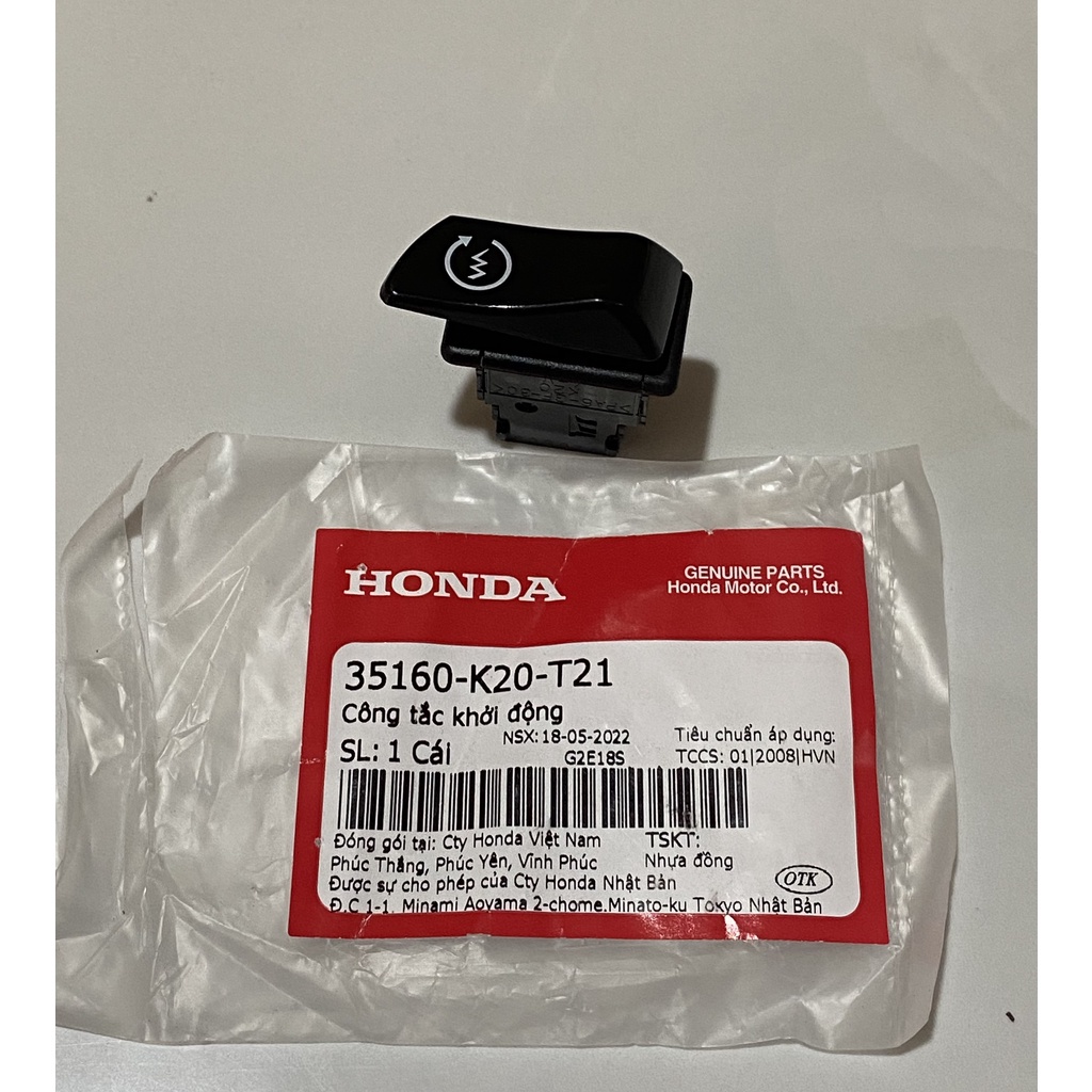 Công tắc khởi động - công tắc đề HONDA AIR BLADE 125 năm 2015-2016-2018, hàng Honda chính hãng.