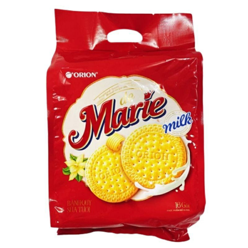 Bánh quy sữa tươi marie orion hộp 384 và túi 512g