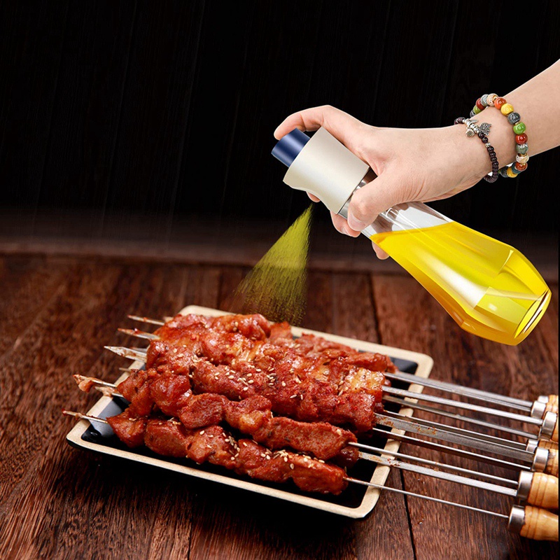 Bình Xịt Dầu Ăn / Giấm Bằng Kính Có Thể Đổ Đầy 230Ml