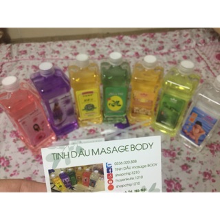 Combo 5 chai tinh dầu massage body