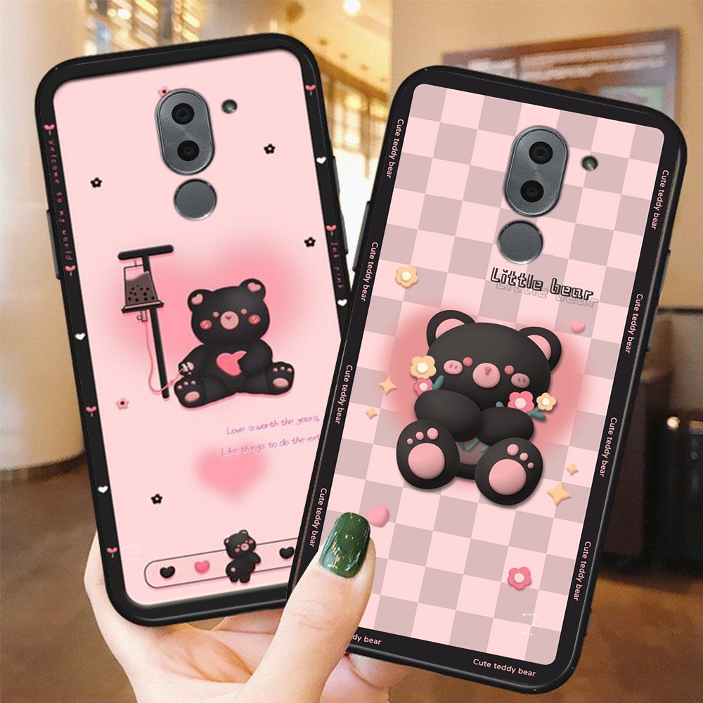 ốp lưng điện thoại huawei gr5 2017 in hình gấu nâu vô cùng đáng yêu