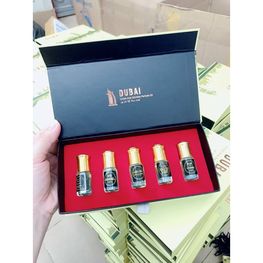 NƯỚC HOA SET 5 CHAI DUBAI TẶNG KÈM TÚI SÁCH | BigBuy360 - bigbuy360.vn