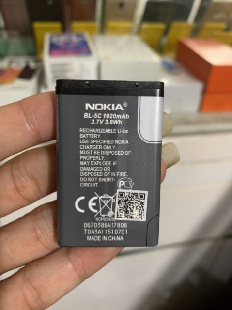 Pin điện thoại nokia 5c - chuẩn xịn ( dùng được rất nhiều loại máy )