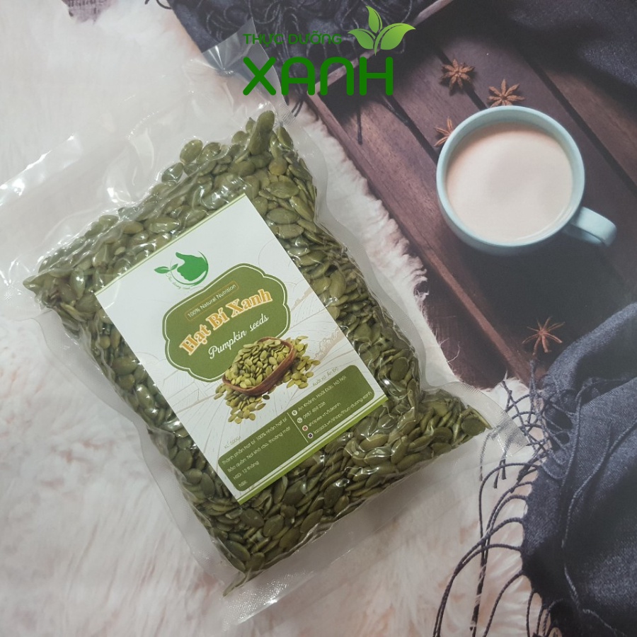 500Gr Nhân Hạt Bí Xanh Làm Sữa Nhập Khẩu Ấn Độ - Thực Dưỡng Xanh