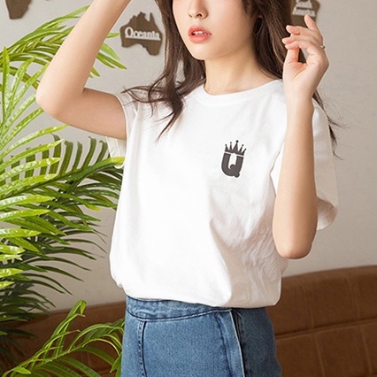 Áo Thun Đôi In Logo chữ K và Q DLX