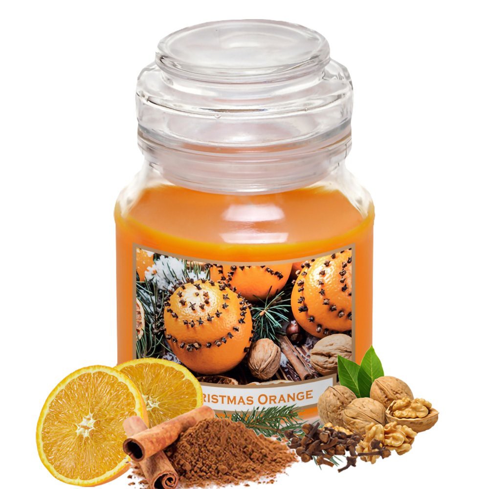 Nến thơm thiên nhiên Batek Christmas Orange 130g - cam, quế, đinh hương khử mùi, không khói (giao mẫu ngẫu nhiên)