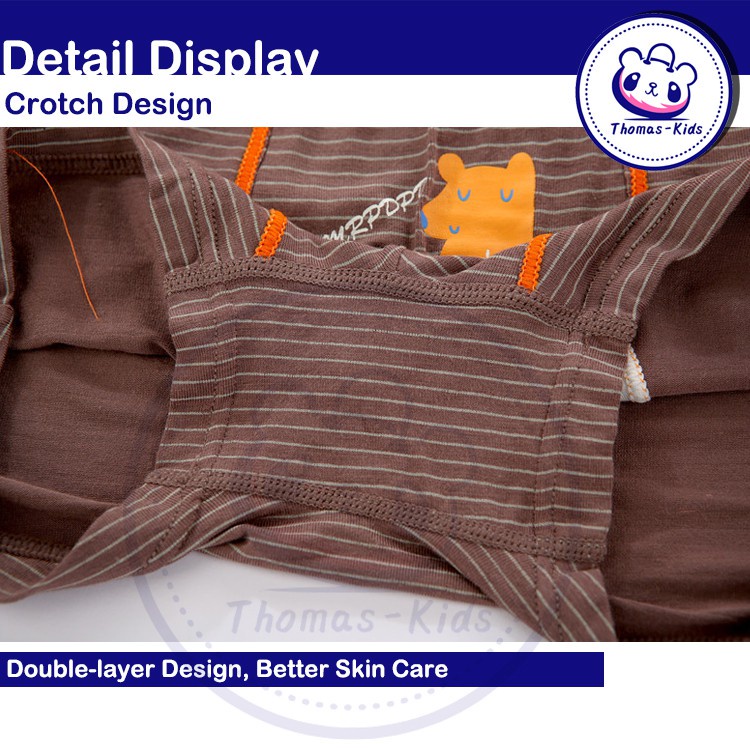 Bộ 3 quần lót Boxer chất liệu Cotton mềm mại thời trang cho bé B104