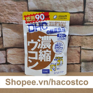 90 ngày dùng - Viên uống hỗ trợ thải độc gan DHC Concentrated Turmeric Chiết xuất từ nghệ