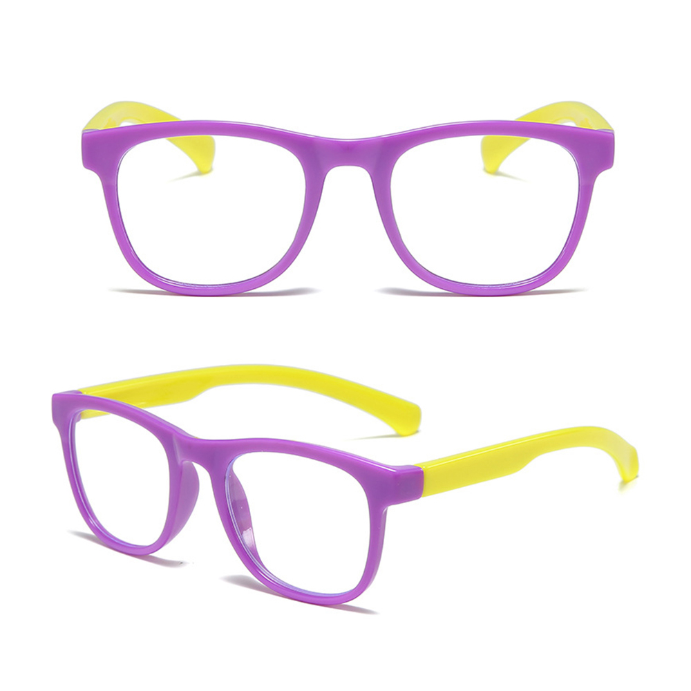 Mắt kính gọng silicon chống ánh sáng xanh bảo vệ mắt thời trang cho bé