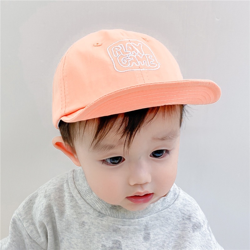 Mũ lưỡi trai thêu hình phong cách hàn quốc cho bé trai bé gái 2-5 tuổi