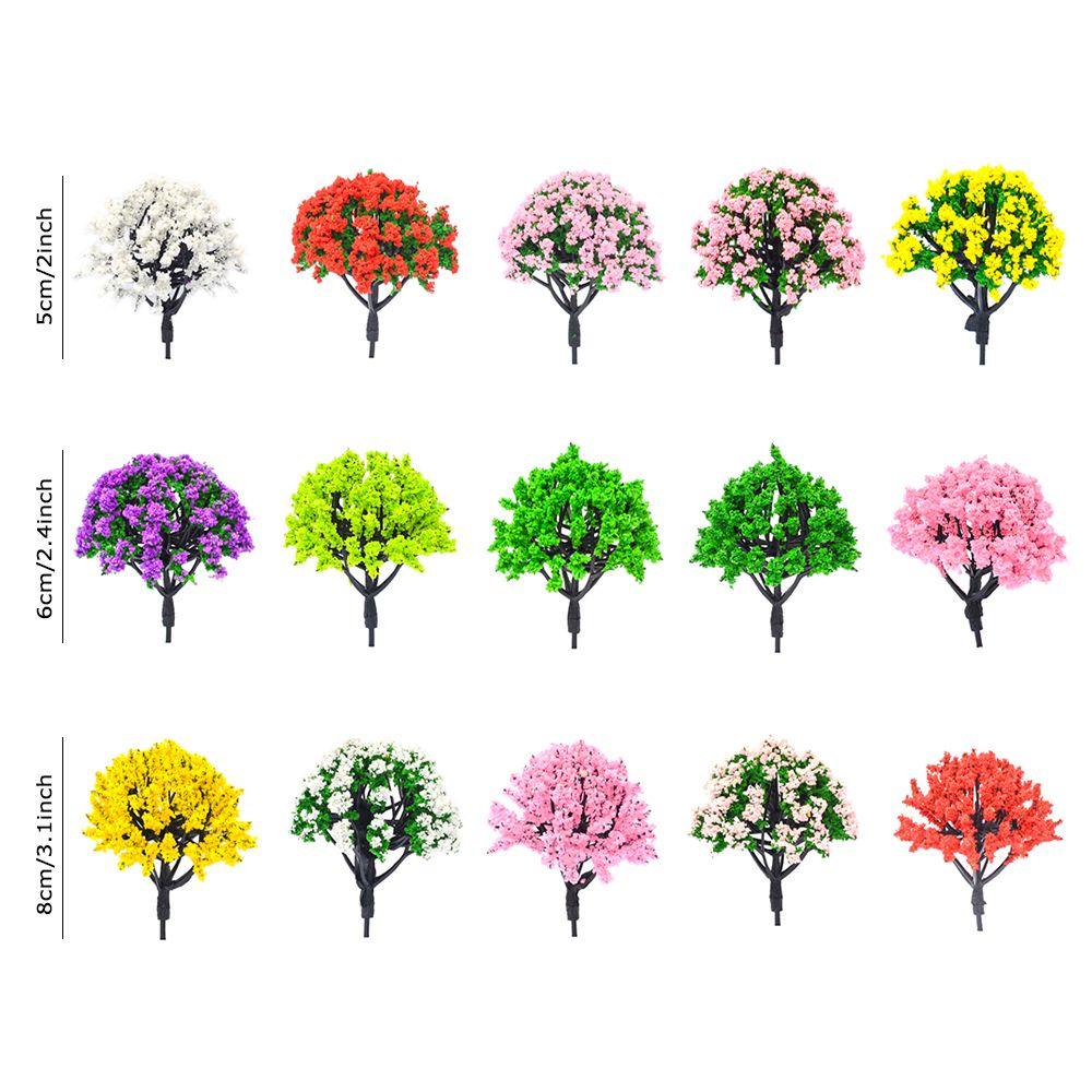 Set 12 Cây Cảnh Giả Tỉ Lệ 1 / 100 1 / 75 1 / 50 Trang Trí Tiểu Cảnh DIY