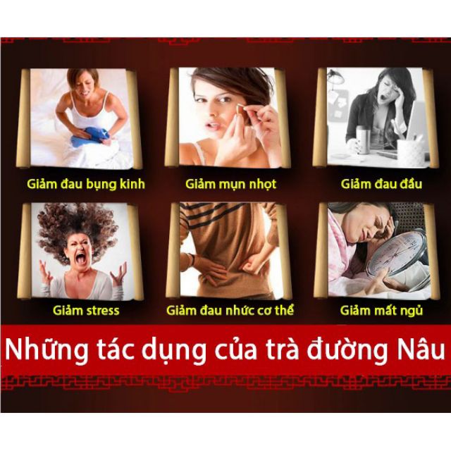 Trà hoa thảo mộc đường nâu mix 6 vị 6 viên: kỷ tử đỏ, gừng già, quế hoa, hoa hồng,táo đỏ và nguyên vị | BigBuy360 - bigbuy360.vn