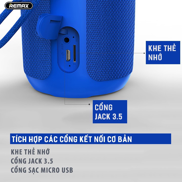 [ Giá siêu rẻ,chính hãng ] Loa Bluetooth Remax TWS RB-M21 có thể kết nối 2 loa chống nước chuẩn IP5X