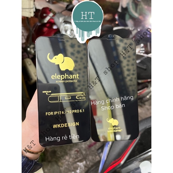 Kính Cường Lực 6D WK - Con Voi Chống Vỡ full màn hình chính hãng cho các dòng iPhone