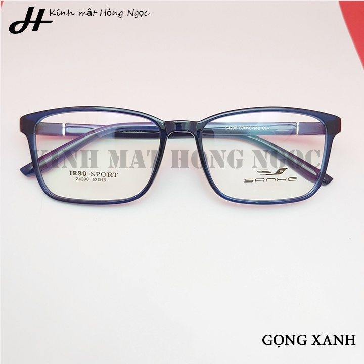 Kính chống ánh sáng xanh, gọng kính vuông hàng cao cấp [SANHE]