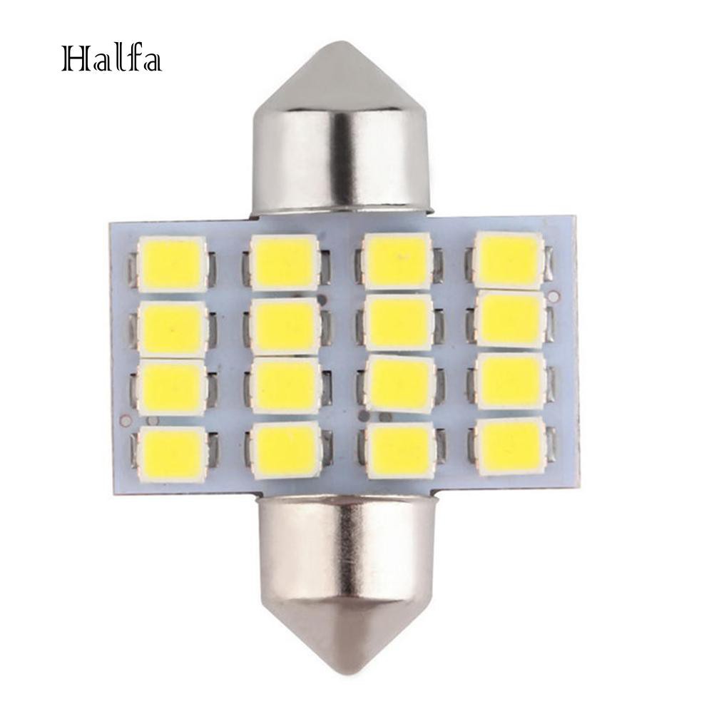 Đèn Led 16SMD DC 12V Ánh Sáng Trắng Cao Cấp Cho Xe Ô Tô